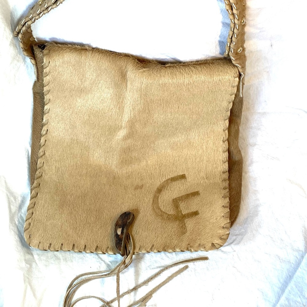 Rock n Roll! Vintage Claudia Firenze Pony Hide and Leather Bag